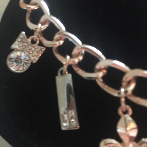 Guess Fleur De Lis Cherries Pave Ball, Bow Charm - Picture 3 of 4